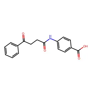 4-(4-Oxo-4-phenyl-butyrylamino)-benzoic acid structure