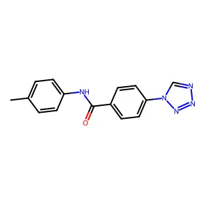 N-(4-methylphenyl)-4-(tetrazol-1-yl)benzamide structure