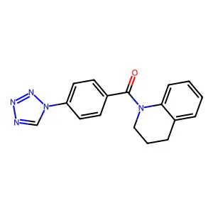 (4-(1H-tetrazol-1-yl)phenyl)(3,4-dihydroquinolin-1(2H)-yl)methanone structure
