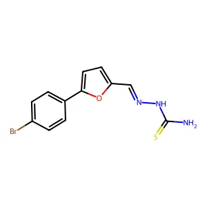 [[5-(4-Bromophenyl)furan-2-yl]methylideneamino]thiourea structure