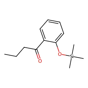 Butyrophenone, 2'-(trimethylsiloxy)- structure