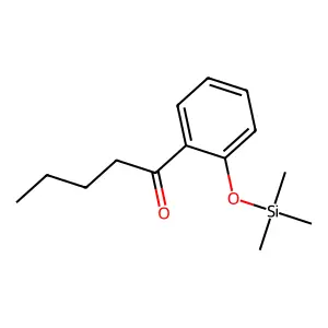 Valerophenone, 2'-(trimethylsiloxy)- structure