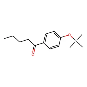 Valerophenone, 4'-(trimethylsiloxy)- structure