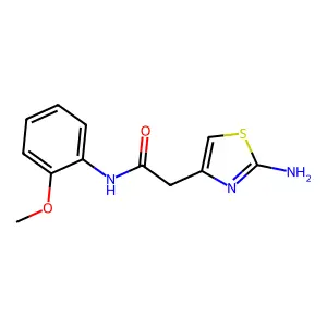 2-(2-Amino-thiazol-4-yl)-N-(2-methoxy-phenyl)-acetamide structure
