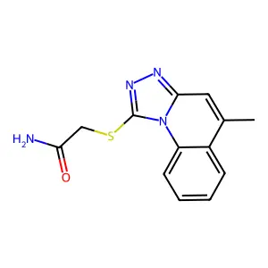 2-[(5-Methyl[1,2,4]triazolo[4,3-a]quinolin-1-yl)sulfanyl]acetamide structure