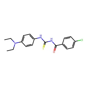 4-chloro-N-{[4-(diethylamino)phenyl]carbamothioyl}benzamide structure