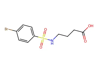 4-{[(4-Bromophenyl)sulfonyl]amino}butanoic acid structure