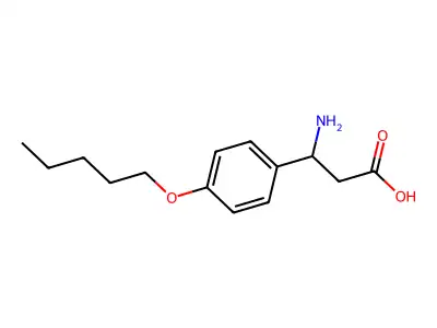 3-Amino-3-[4-(pentyloxy)phenyl]propanoic acid structure