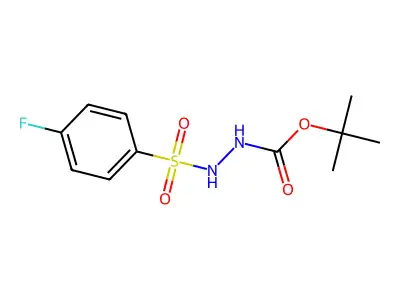 Tert-butyl 2-[(4-fluorophenyl)sulfonyl]hydrazinecarboxylate structure