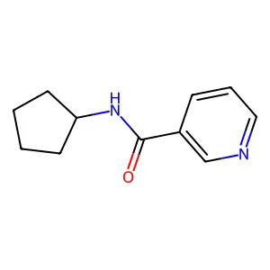 N-cyclopentylpyridine-3-carboxamide structure