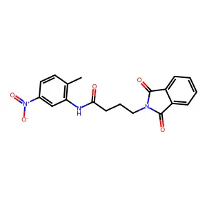 4-(1,3-dioxoisoindol-2-yl)-N-(2-methyl-5-nitrophenyl)butanamide structure