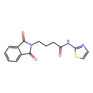 4-(1,3-dioxo-2,3-dihydro-1H-isoindol-2-yl)-N-(1,3-thiazol-2-yl)butanamide structure