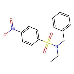 N-benzyl-N-ethyl-4-nitrobenzenesulfonamide structure
