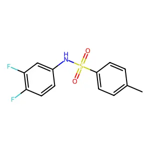 N-(3,4-difluorophenyl)-4-methylbenzenesulfonamide structure
