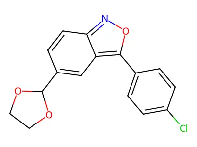3-(4-Chlorophenyl)-5-(1,3-dioxolan-2-yl)-2,1-benzoxazole structure