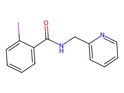 2-iodo-N-(pyridin-2-ylmethyl)benzamide structure