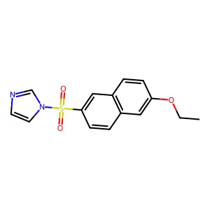 1-(6-Ethoxynaphthalen-2-yl)sulfonylimidazole structure