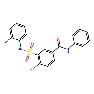 4-chloro-3-[(2-methylphenyl)sulfamoyl]-N-phenylbenzamide structure
