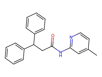 N-(4-methylpyridin-2-yl)-3,3-diphenylpropanamide structure