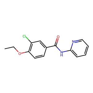 3-Chloro-4-ethoxy-N-2-pyridinylbenzamide structure