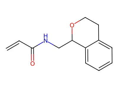 N-(isochromanylmethyl)prop-2-enamide structure
