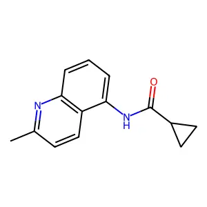 N-(2-甲基喹啉-5-基)环丙烷甲酰胺 structure