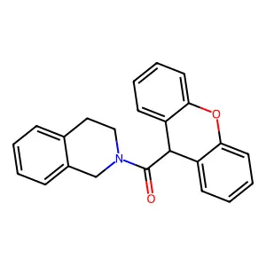 3,4-dihydroisoquinolin-2(1H)-yl(9H-xanthen-9-yl)methanone structure