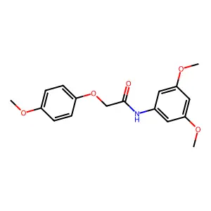 N-(3,5-dimethoxyphenyl)-2-(4-methoxyphenoxy)acetamide structure