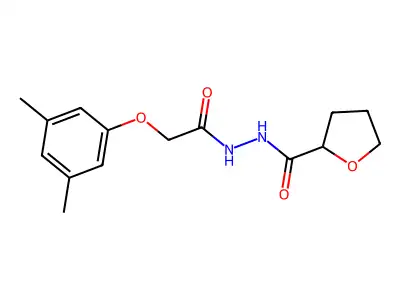 N'-[2-(3,5-dimethylphenoxy)acetyl]oxolane-2-carbohydrazide structure