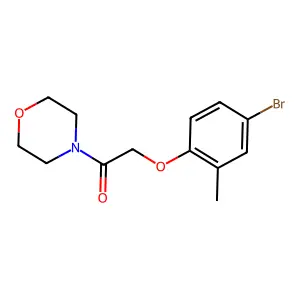 2-(4-Bromo-2-methylphenoxy)-1-morpholinoethanone structure