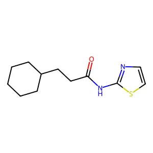 3-环己基-N-(1,3-噻唑-2-基)丙酰胺 structure