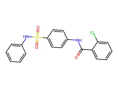 2-chloro-N-[4-(phenylsulfamoyl)phenyl]benzamide structure