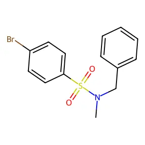N-benzyl-4-bromo-N-methylbenzenesulfonamide structure