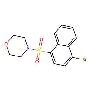 4-((4-Bromonaphthalen-1-yl)sulfonyl)morpholine structure