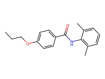 N-(2,6-dimethylphenyl)-4-propoxybenzamide structure