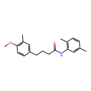 N-(2,5-dimethylphenyl)-4-(4-methoxy-3-methylphenyl)butanamide structure