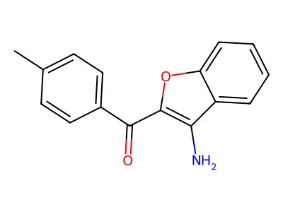 (3-Amino-1-benzofuran-2-yl)(4-methylphenyl)methanone structure
