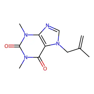 1,3-dimethyl-7-(2-methylprop-2-en-1-yl)-2,3,6,7-tetrahydro-1H-purine-2,6-dione structure