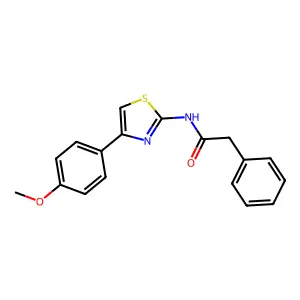 N-(4-(4-Methoxyphenyl)thiazol-2-yl)-2-phenylacetamide structure