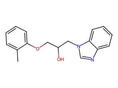 1-Benzoimidazol-1-yl-3-o-tolyloxy-propan-2-ol structure