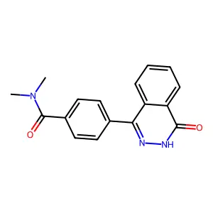 N,N-dimethyl-4-(4-oxo-3H-phthalazin-1-yl)benzamide structure
