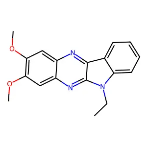 6-Ethyl-2,3-dimethoxy-6H-indolo[2,3-b]quinoxaline structure