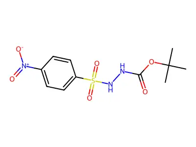 1-Boc-2-(4-nitrobenzenesulfonyl)hydrazine structure