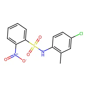 N-(4-chloro-2-methylphenyl)-2-nitrobenzenesulfonamide structure