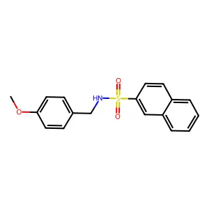 N-(4-Methoxybenzyl)-2-naphthalenesulfonamide structure