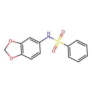 N-(Benzo[d][1,3]dioxol-5-yl)benzenesulfonamide structure