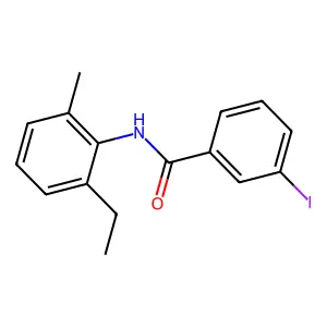 N-(2-ethyl-6-methylphenyl)-3-iodobenzamide structure