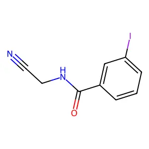 N-(cyanomethyl)-3-iodobenzamide structure