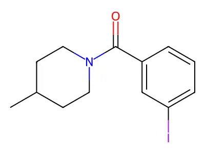 1-(3-Iodobenzoyl)-4-methylpiperidine structure