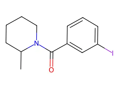 1-(3-Iodobenzoyl)-2-methylpiperidine structure